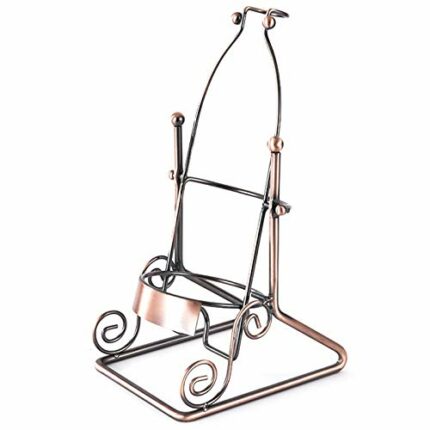 ZYZMH Swing Wine Rack 3 Liters Wine Display Rack European Wrought Iron Wine Rack (Without Bottle And Cup)