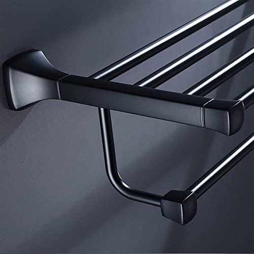 HIGOH Towel Racks,Bathroom Towel Rack Wall Mounted Towel Holder,Towel Rack,Wall-Mounted Alumitowel Holder,Round Design Bathroom Accessories Bath