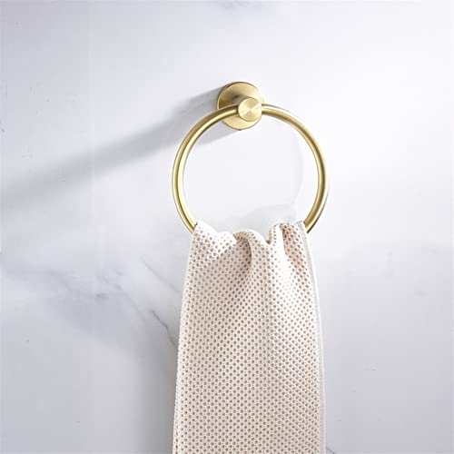 HIGOH Towel Racks,Bath Towel Holder,Bathroom Hand Towel,Brushed En Towel,Nordic round Towel Rack,Modern Style Bathroom Towel Hanger