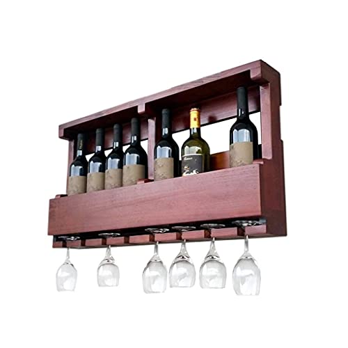 NEOCHY European Solid Wall Hanging Wine Rack, Wine Rack Rack Hanging Wall Hanging High Wine Glass Holder