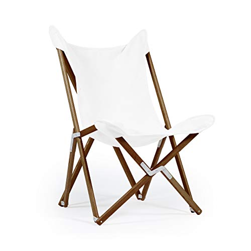 Telami–Tripolina Chair–Collection Recycled–Arm Chair–Foldable and Light – Pomegranate Colour – Natural Frame – Made in Italy - Outdoor Furniture,
