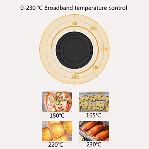 AIQMML Oven Toaster Oven, Multi-Function Stainless Steel Finish with Timer - Toast - Bake - Broil Settings, Natural Convection - 1300 Watts of Po