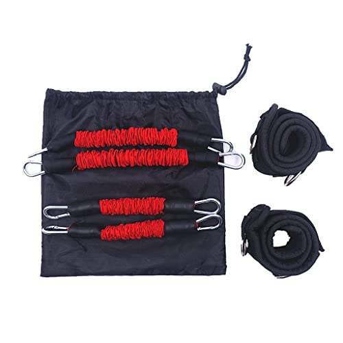 CZDYUF Fitness Thigh Resistance Band Sets Total 120 LB Football Speed and Strength Training Equipment for Leg Butt Squat Workout