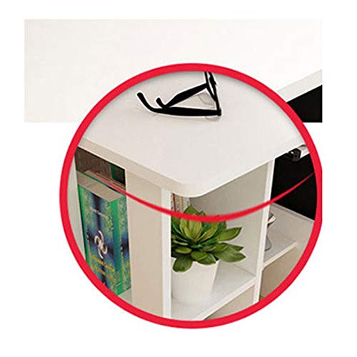 LXXSH Modern Wood Desktop Computer Desk with Keyboard Tray PC Laptop Desk for Study Student Writing Table Home office Work Furniture (Color : A)