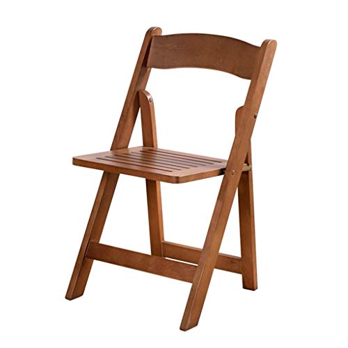 n/a Portable wooden folding chair dining chair office chair computer chair outside indoor chair banquet folding chair, Wood