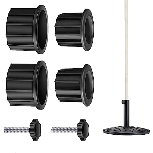 HOUSON Parasol Reducer Rings, Parasol Stand Adapter Replacement Parts with 40mm Threaded Screw for Parasol Ground Sockets
