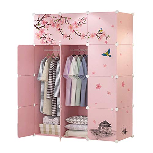 LUKEO Wardrobes Bedroom Furniture Home Furniture Resin Wardrobe Assembly Closet Organizer