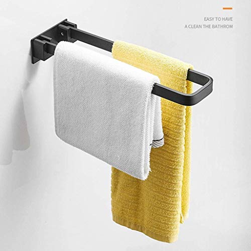 EYHLKM Stainless Steel Bathroom Single Towel Bar Holder Hanging Rack, Brushed Bathroom Towel Bar Rack