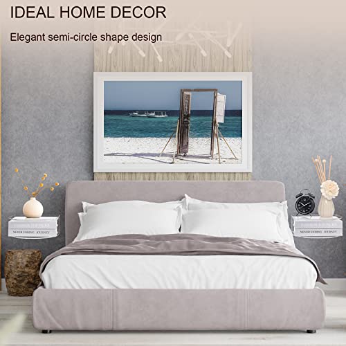 HMYHUM Acrylic Floating Nightstand 6mm (2-Pack)