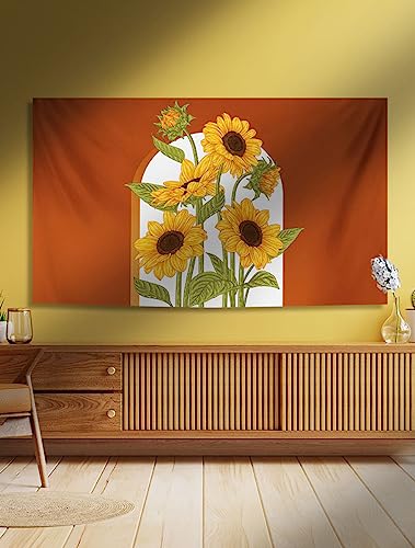 Qvo Tv/Computer Screen Protector For LCD LED Chinese Sunflower Oil Painting Series Indoor TV Cover Dust Proof Suitable For Desktop/Wall-mounted T