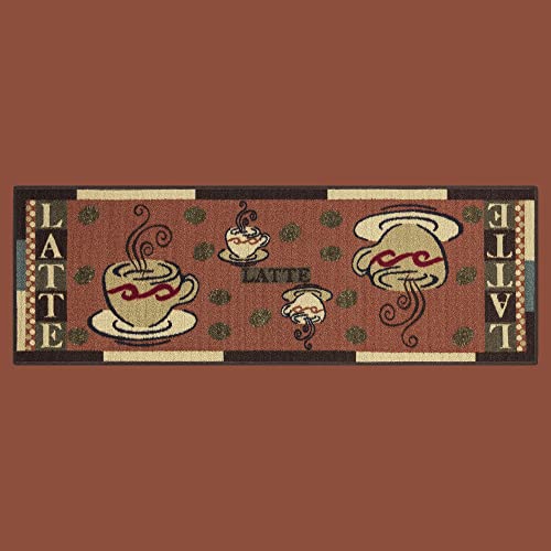 Ottomanson Rubber Back Doormat Collection, Floral Tile Design, "Welcome" Text, 51 cm x 76 cm, Multicolor