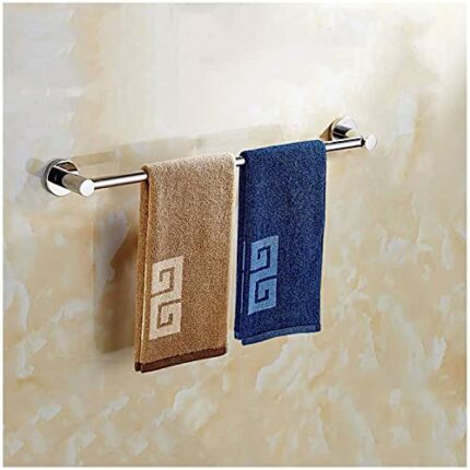 100cm Bathroom Shelf Towel Rack Holder Stainless Steel Single Towel Rail Bar Wall Mounted Hanger Hook Accessory For Kitchen Lavatory