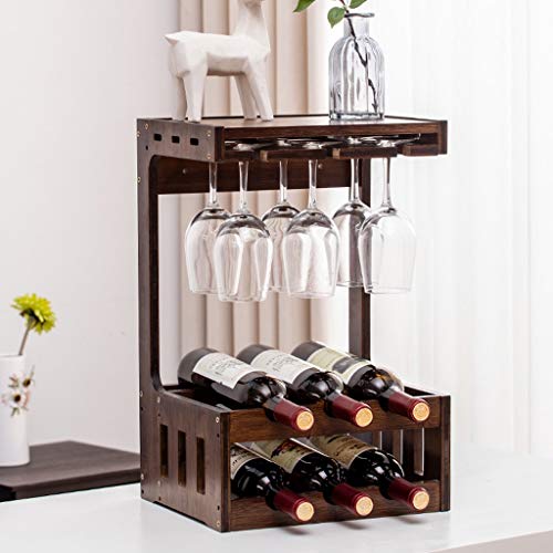 MGWYE Wine Rack Creative Non-solid Wood Wine Rack Home Wall Hanging Wine Glass Rack Hanging Rack Bar Can Hang Wine Glass Rack
