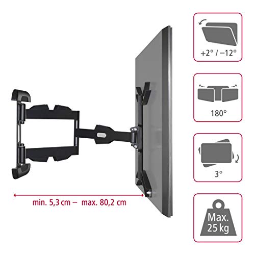 Hama 00108712 flat panel wall mount 165.1 cm (65") Black
