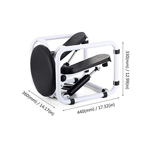 N/A Mini Stepper, Home Fitness Exercise Elliptical Twister, Multifunctional Exercises Equipment Stool Monitor and Resistance Bands