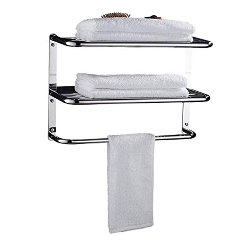N/A Stainless Steel Multi Layer Bath Towel Rack, Bathroom Pendant, Multi Function Display Rack (Size : 67cm)