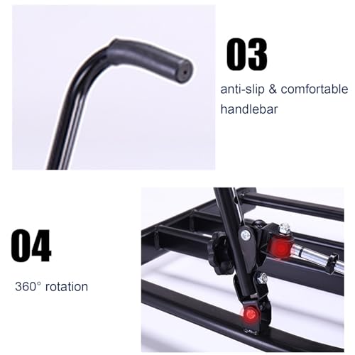 HAWEWE Rowing Machine For Home Use Hydraulic Rower Resistance Adjustable Rower Machine With LCD Monitor Home Gym Up To 264lbs Weight Capacity