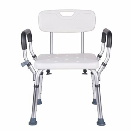 xixi-home Shower Chair Bath Shower Stool,Adjustable Tub Shower Seat with Height,Non-Slip Shower Seats with Backrest and Handles,for Seniors Elder