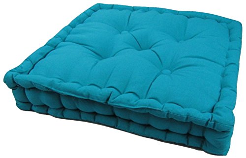 Luxury 100% Cotton Comfortable and Durable CHUNKY SQUARE SEAT PAD BOOSTER / CUSHION Ideal For Home, Office and Garden or Great Comfort for Pregna
