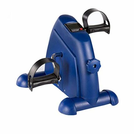 Mini Exercise Bike Pedal Exerciser Portable Home Leg Arm Cycle Bike,Cycle Desk Home Seat Gym Pedal with LCD Display and Adjustable Resistance Kno