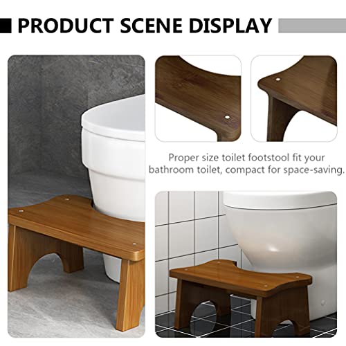 DOITOOL Wooden Toilet Stool Toilet Foot Stool Squatting Toilet Stool for Toddler Wood Bathroom Step Stool Portable Bathroom Squatting Urinal for
