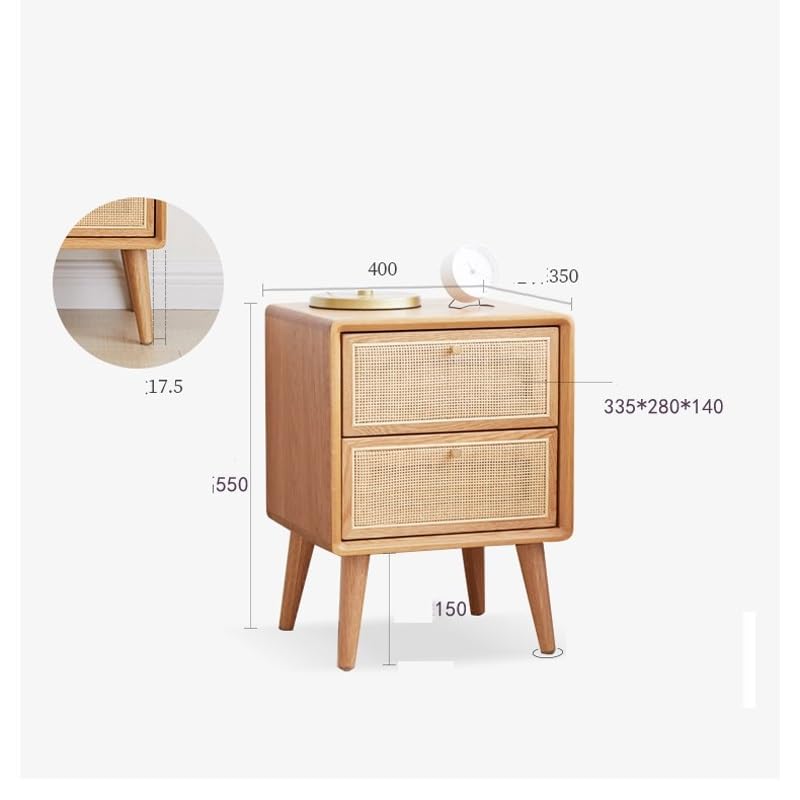 JYDQM Nightstand Rattan Cabinet Bedroom Bedside Storage Cabinet Small Apartment Storage Cabinet
