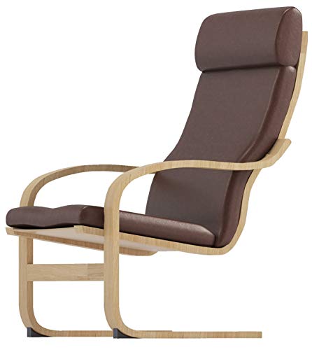 HomeTown Market Only Covers. Chair is not included! Duable Poang Chair Cover Replacement is Compatible For IKEA Poang Armchair Slipcover (Faux Le