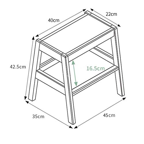 LUKEO Wooden bench-Solid Wood Stool Home Adult Small Bench Living Room Change Shoes Stool Nordic Creative Square Stool Makeup Stool