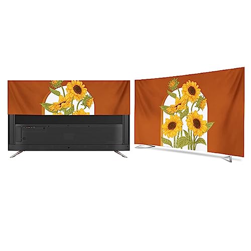 Qvo Tv/Computer Screen Protector For LCD LED Chinese Sunflower Oil Painting Series Indoor TV Cover Dust Proof Suitable For Desktop/Wall-mounted T