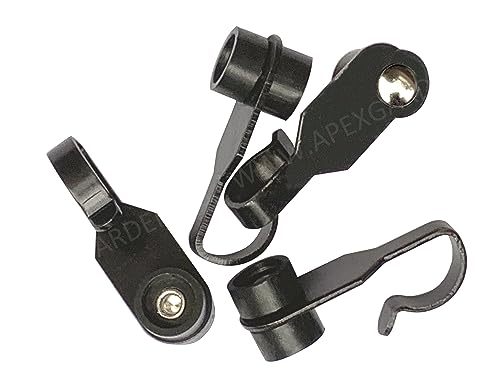 Steel Metal Slide Curtain Track Hooks with Wheels for Gazebo Curtains/Mosquito Net Screen/Rails and Tracks of Gazebo - Quantity of 36 -