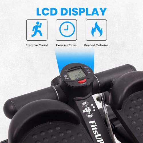 Stepper for Excercise, Stair Stepper, with Resistance Bands, Mini Stepper