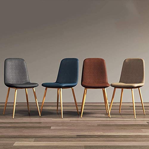Modern Kitchen Dining Room Chairs Modern Dining Chairs Set Of 6 Kitchen Chair Lounge Barstool With Metal Legs PU Leather Seat And Backrests For L