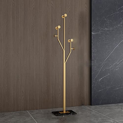 LUKEO Bedroom Clothes Golden Standing Coat Rack Floor Laundry Metal Hanger Coat Rack Shoe Wardrobe Furniture (Color : 3-pack, Size : Light Grey)