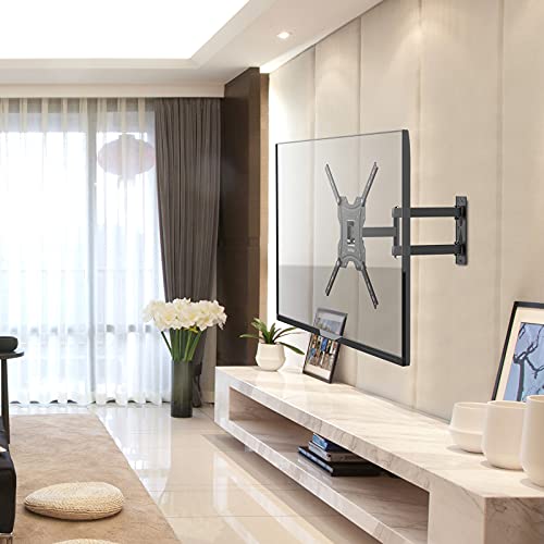 GRIFEMA GB1004 Swivel TV Wall Bracket, for 26-55 inch Screens, for Flat & Curved TV up to 30KG, Tilt (+ 5°,-10°), VESA Mount 75x75MM to 400X400MM
