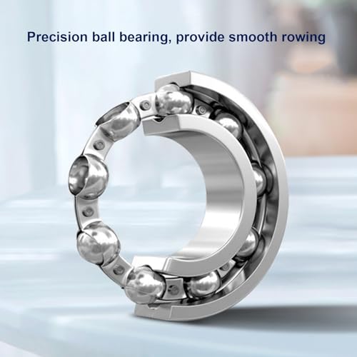 Water Rowing Machine For Home Use Foldable Rower Machine With LCD Monitor, Tablet Holder Cardio Equipment 330lbs Weight Capacity (Color : Beech w