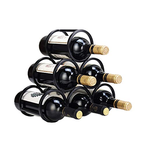 NEOCHY Wine Rack Iron Multi-Bottle Wine Cabinet Display Rack Household Bold Iron Wire