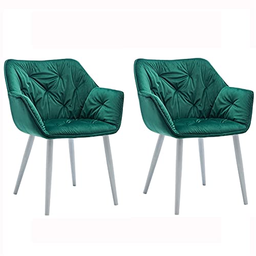 Modern Kitchen Dining Room Chairs Kitchen Dining Chairs Set Of 2 Velvet Seat and Backrests for Office Lounge Dining Kitchen Bedroom (Color : Pink