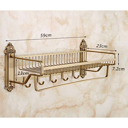 RSOCHS Towel Rack - Bathroom Shelf Bathroom Hardware Pendant Towel Rack (59 Cm)