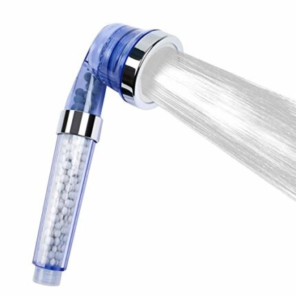 Upgraded 3 Mode Ionic Shower Head, LYSLEDa Handheld Water Saving Filtration Shower Head- Removing Chlorine, Heavy Metals and Softening Shower Wat