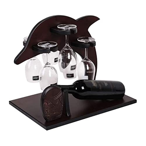 NEOCHY Wine Solid Rack, Creative European Style Wine Rack, Table Rack