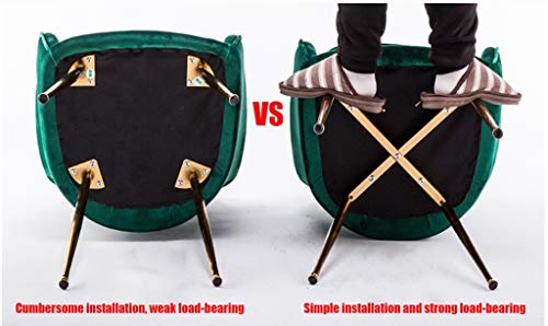 Modern Kitchen Dining Room Chairs Velvet Dining Chairs Living Room Armchair With Metal Legs Velvet Seat And Backrests Kitchen Living Room Counter