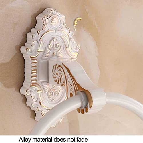 RAKUTE Bathroom Towel Hanger Holder, Towel Ring, Towel Rack, Round Towel Hanger Wall Mount Bathroom Hardware Bathroom Ring