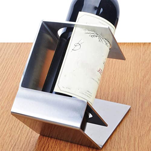 NEOCHY Stainless Steel Wine Rack - Creative Wine Rack Wine Cabinet Decoration
