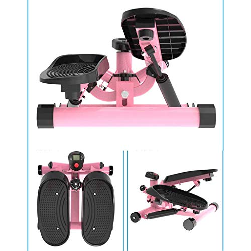 LLRYN Mini Stepper Machine, Stepper Exercise Machine with Resistance Bands and LCD Monitor Household Mini Multifunctional Exercise Equipment