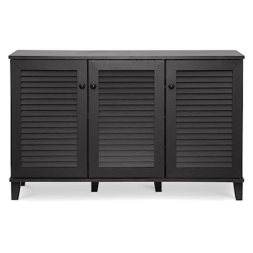 TJLSS Home Foyer Corridor Shoe Cabinet Finished Wooden Door Shoe Cabinet Entryway Shoe Storage Cabinet