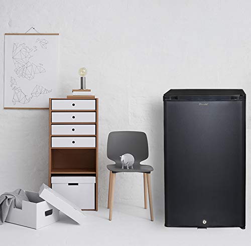 Smad 12V Fridge, Silent Campervan Fridge with Lock, Camping Fridge 12V 240V for Van, RV, Office, Dorm, Hotel, Car Fridge, 50L