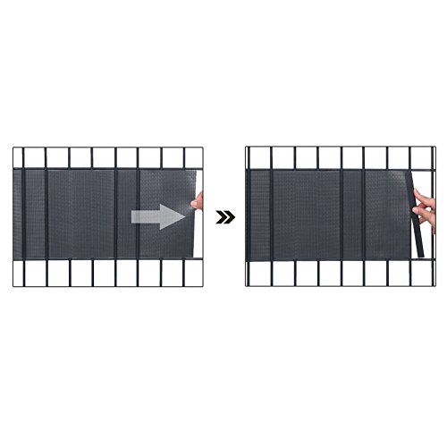 SONGMICS PVC Strips Garden Fence Roll Privacy Screen 70 m x 19 cm Complimentary 25 x Mounting Clips GPJ070H, Charcoal