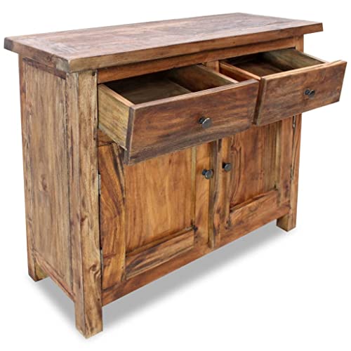 DSHGDJF Sideboards and Buffets Cabinet with Storage Decor Solid Reclaimed Wood 29.5"x11.8"x25.6"