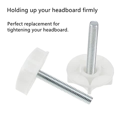 PLCatis Headboard Bolts M8 x4 Headboard Fixings Easy Fit Headboard Screws And Washers Strong Hold Bed Headboard Bolts Fittings for Divan Bed UK P