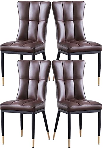 dining chair Dining Chairs Set - Corner Kitchen Counter Chairs, Kitchen Dining Chairs Set of 4 Modern Metal Leg Kitchen Living Room Chairs Water